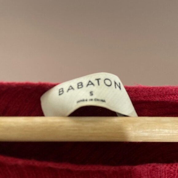 ARITZIA Babaton Kitano burgundy red sweater - Picture 4 of 6